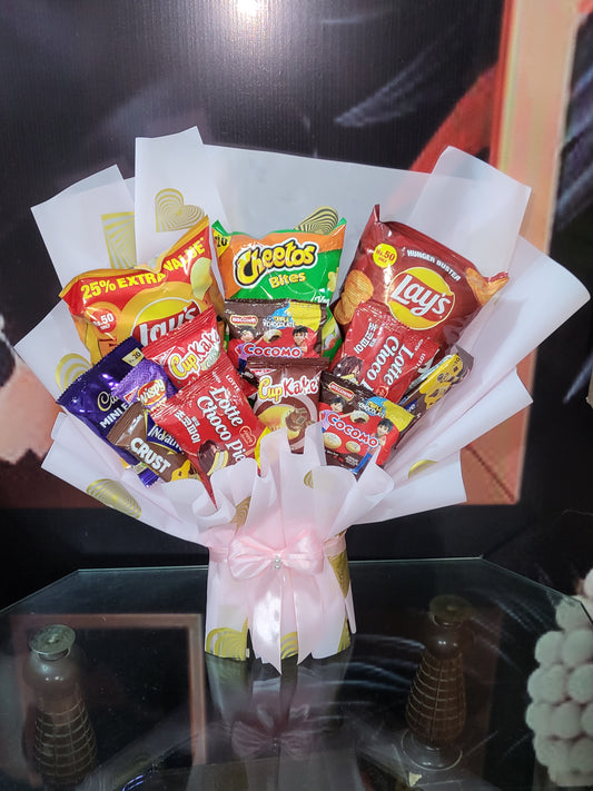 🍭 Snack Attack Bouquet – Ultimate Treat Hamper for Every Craving