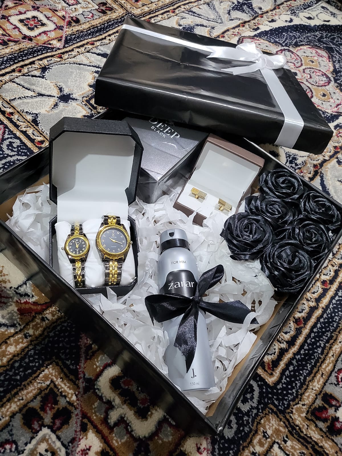 ๐ Luxury Black Gift Box Set for Him
