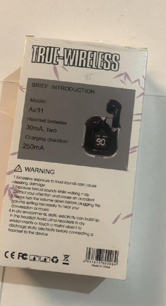 Air 31 Wireless Earbuds-Smart, Sound, Bold style