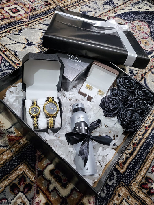 🎁 Luxury Black Gift Box Set for Him